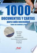 1000 documentos y cartas para cada necesidad