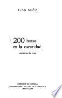 200 horas en la oscuridad