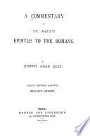 A Commentary on St. Paul's Epistle to the Romans