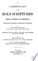A Commentary on the Holy Scriptures