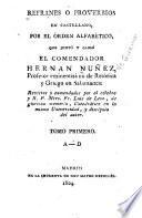A-D.- t.2. E-M.- t.3. N-Z.- t.4. Epicedio de Valerio Francisco Romero. Cartas de Blasco de Garay.- Coplas de Rodrigo de Cot.- Refranes de Lorenzo Palmireno