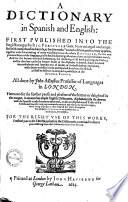 A Dictionary in Spanish and English