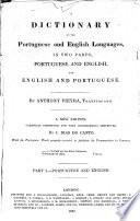 A Dictionary of the Portuguese and English Languages ... A New Edition, Etc.