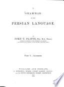 A Grammar of the Persian Language