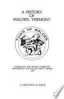 A History of Walden, Vermont