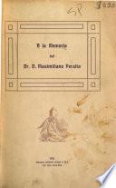 A la memoria del dr. d. Maximiliano Peralta