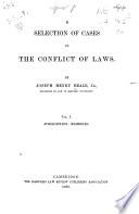 A Selection of Cases on the Conflict of Laws