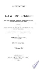 A Treatise on the Law of Deeds