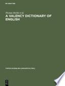 A Valency Dictionary of English