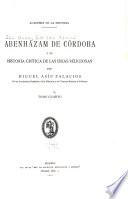 Abenházam de Córdoba y su Historia crítica de las ideas religiosas: El Físal de Abenházam
