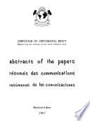 Abstracts of the Papers
