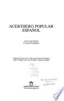 Acertijero popular español