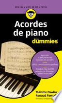 Acordes de piano para Dummies