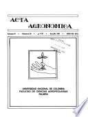 Acta agronómica