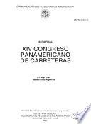 Acta final ... Congreso Panamericano de Carreteras