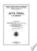 Acta final y su comentario