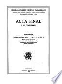 Acta final y su comentario
