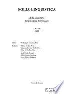 Acta Societatis Linguisticae Europaeae