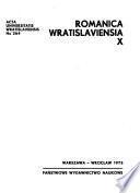 Acta Universitatis Wratislaviensis