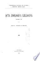 Acta Zoologica Lilloana