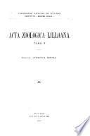 Acta Zoologica Lilloana
