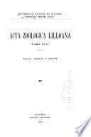 Acta Zoologica Lilloana