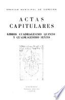 Actas capitulares