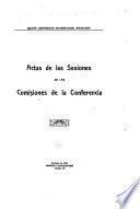 Actas de las sesiones de las comisiones de la conferencia