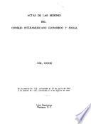 Actas de las sesiones del Consejo interamericano económico y social