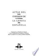 Actas del Congreso de la Lengua Española