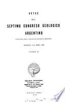 Actas del ... Congreso Geológico Argentino