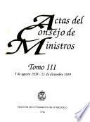 Actas del Consejo de Ministros, Gobierno de Eleazar López Contreras: 5 de agosto de 1938-21 de diciembre 1939