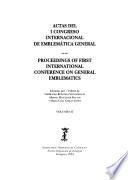 Actas del I Congreso Internacional de Emblemática General
