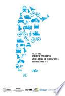 Actas del Primer Congreso Argentino de Transporte