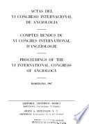 Actas del VI Congreso Internacional de Angiologia