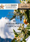 Actas del XI Congreso Internacional de Psicología y Educación