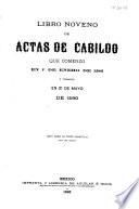 Actas modernas de Cabildo