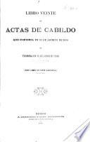 Actas modernas de Cabildo