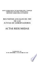 Actas resumidas [de las] reuniones anuales de las juntas de gobernadores