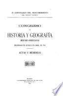 Actas y memorias