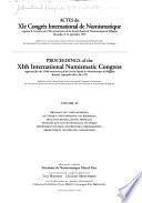 Actes du XIe Congrès international de numismatique: Monnaies des temps modernes, de l'époque contemporaine, des Amériques, billets de banque, jetons, médailles, monnaies non conventionnelles, technique monétaire, statistique, informatique, bibliographies, bibliothèques, muséologie, conservation