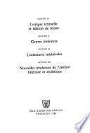 Actes du XVIIIe Congrès international de linguistique et philologie romanes: Critique textuelle et édition de textes (Section IX). Genres littéraires (Section X). Littératures médiévales (Section XI). Nouvelles tendances de l'analyse littéraire et stylistique (Section XII)