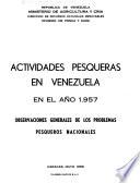 Actividades pesqueras en Venezuela en el año 1957