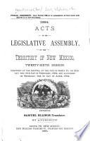Acts of the Legislative Assembly of the Territory of New Mexico