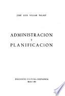 Administración y planificación