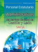 Administrativos Del Servicio de Salud de Castilla Y León (sacyl). Personal Estatutario.temario Volumen Iii Ebook