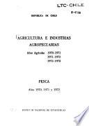 Agricultura e industrias agropecuarias, pesca