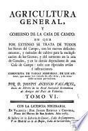 Agricultura general y gobierno de la casa de campo