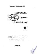 Agricultura Tropica Et Subtropica
