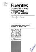 Alava en la Baja Edad Media a través de sus textos